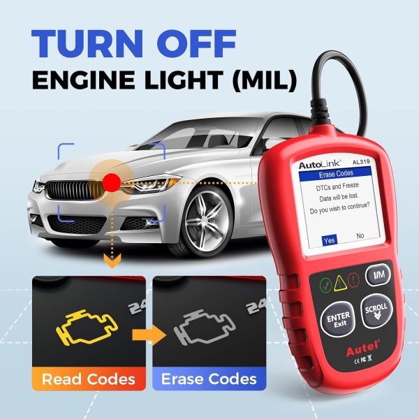 Autel Professional OBD2 Scanner AL319 Code Reader