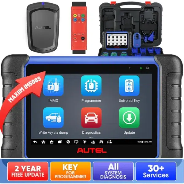 Autel MaxiIM IM508S Key Fob Programming Tool with XP200 Programmer, All System Diagnostic Scan, 30+ Service, 2025 Upgraded IM508, and Free Autel G-BOX3