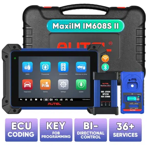 Autel MaxiIM IM608S II / IM608 PRO II Automotive All-In-One Key Programming Tool, Top IMMO Functions, Advanced ECU Coding, No IP Limitation, Upgrade of Autel IM608 PRO/IM608/IM508S