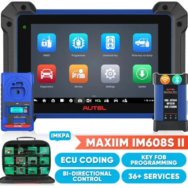 Autel MaxiIM IM608S II / IM608 PRO II Automotive All-In-One Key Programming Tool, Top IMMO Functions, Advanced ECU Coding, No IP Limitation, Upgrade of Autel IM608 PRO/IM608/IM508S